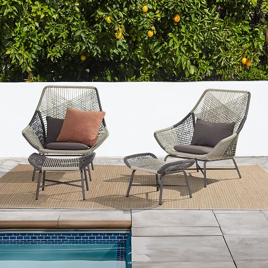Huron Outdoor Ottoman Huron Outdoor Ottoman, West Elm Outdoor Furniture