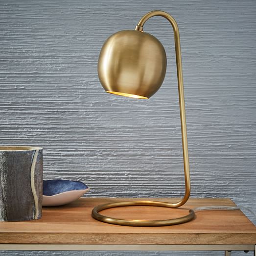 west elm gold table lamp