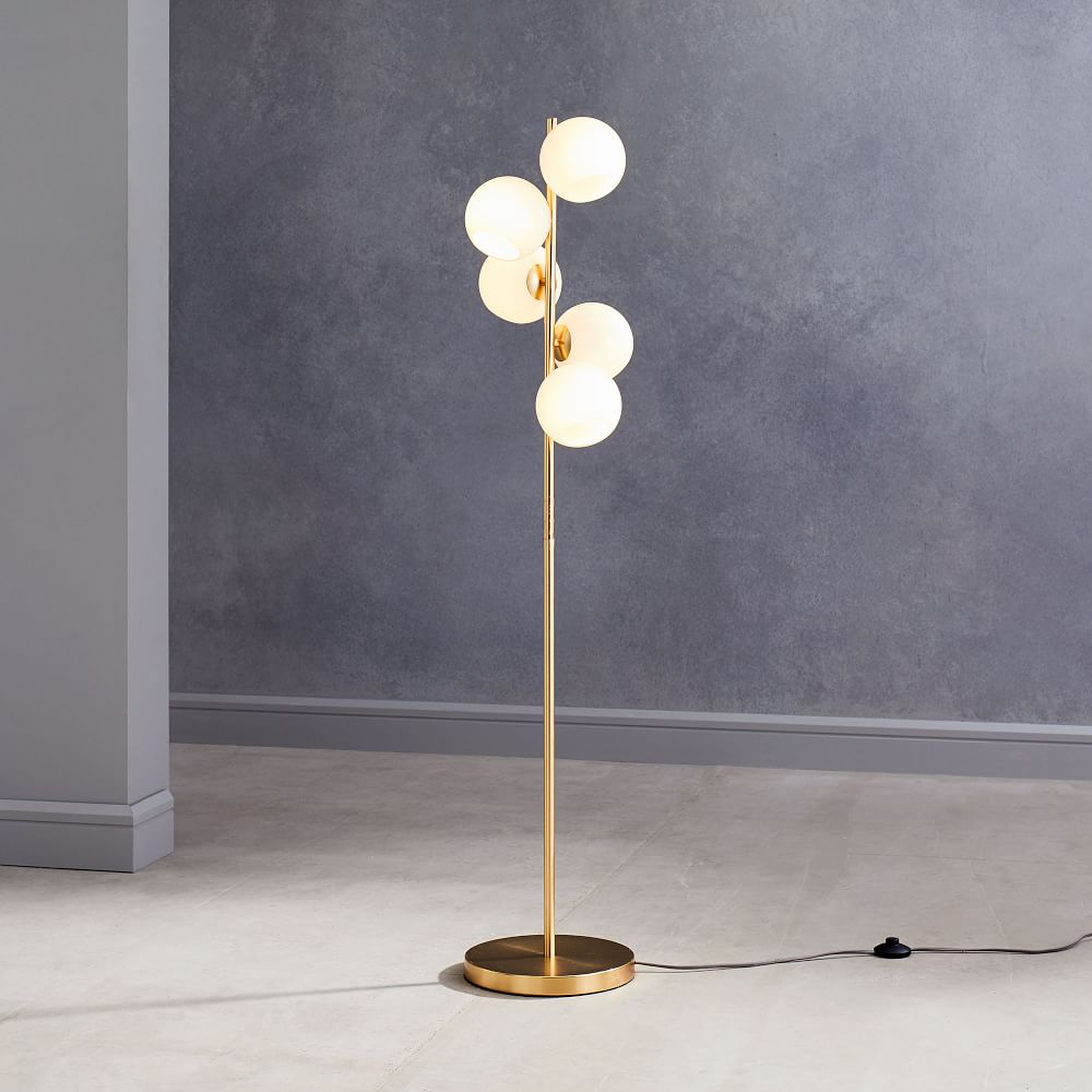 Staggered glass best sale table lamp