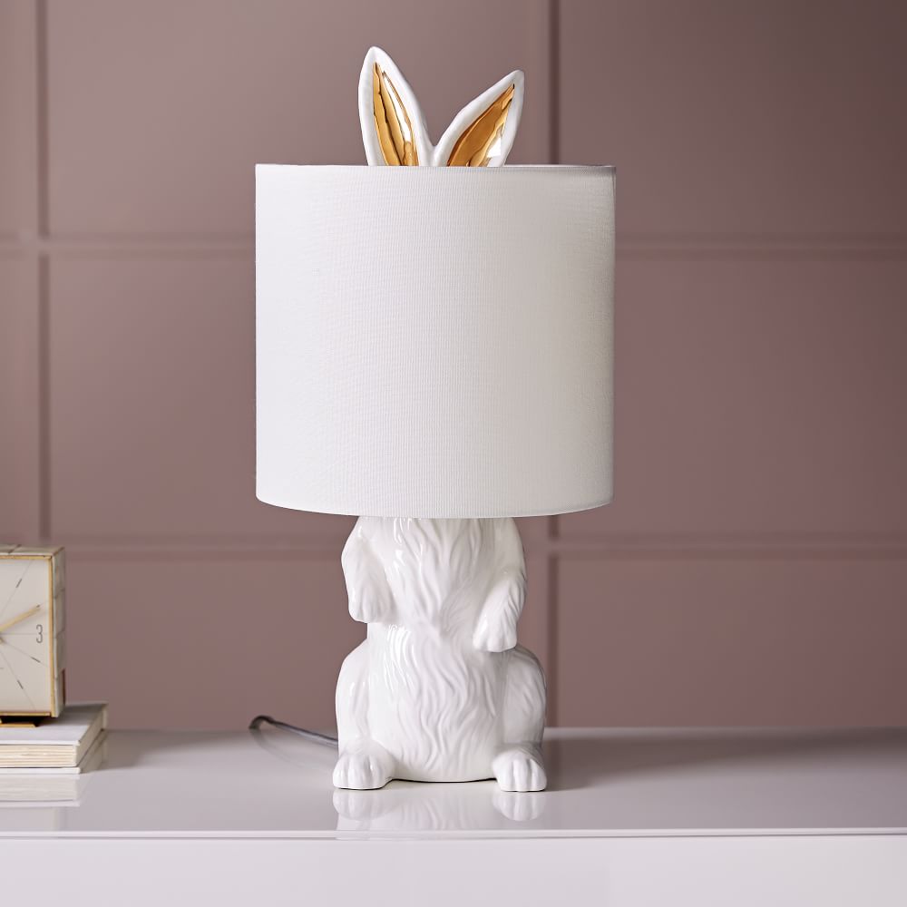 ceramic rabbit lamp