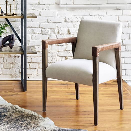 A Frame Leather Accent Chair, Leather Living Room Chairs