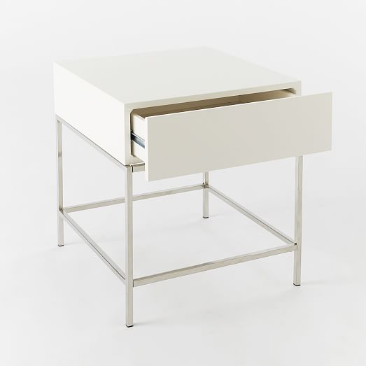 White Side Table Storage Hot 51 Off Ingeniovirtual Com White Side Table Storage Hot 51, Lacquer Side Table With Drawer