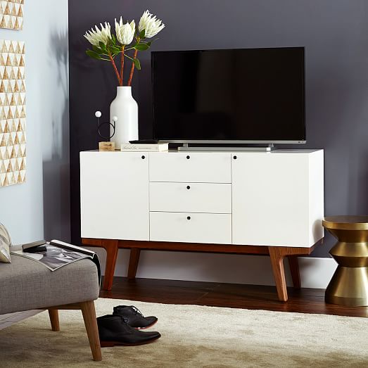 Modern Media Console 53 White