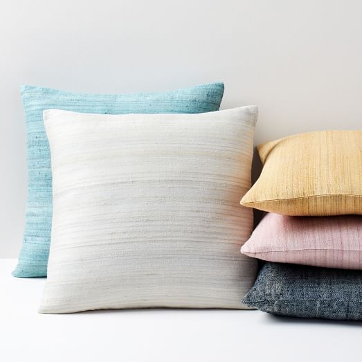 Woven Silk Pillow Covers