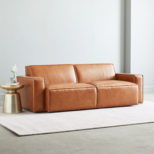 Sedona Leather Sofa, Wide Leather Sofa