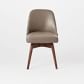 Mid-Century Leather Swivel Office Chair | West Elm