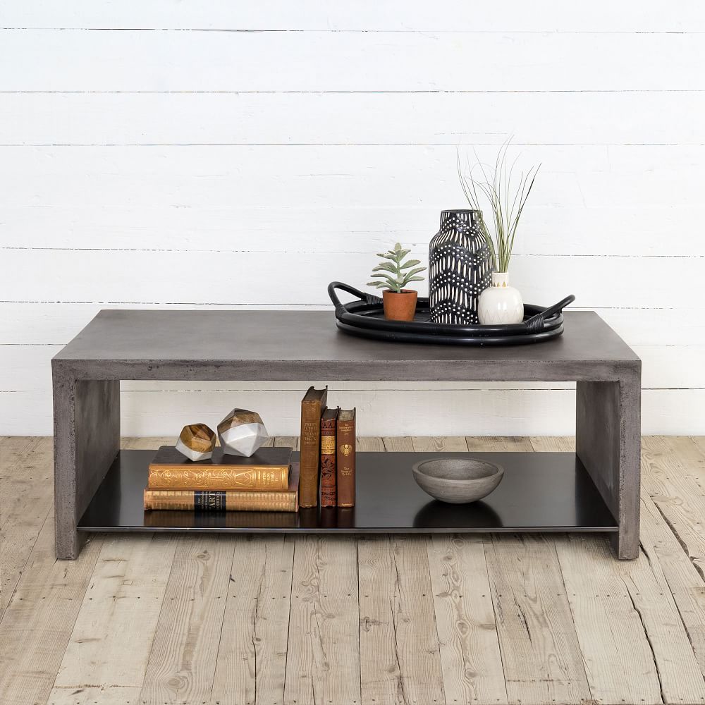 Industrial Concrete Coffee Table Industrial Concrete Coffee Table