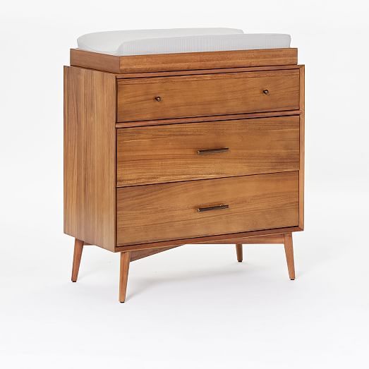 Wooden changing table with drawers clearance