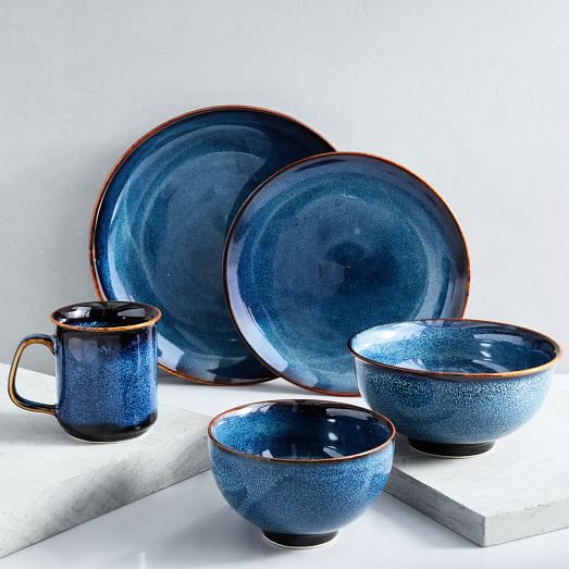 Ocean Waves Porcelain Dinnerware (Set 