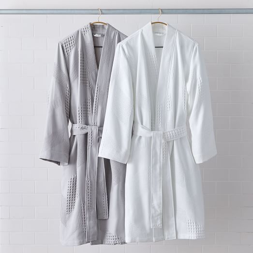 cotton waffle dressing gown womens