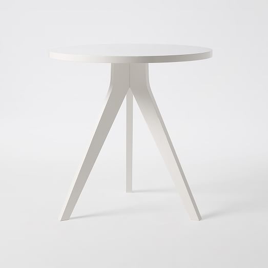 west elm white round dining table