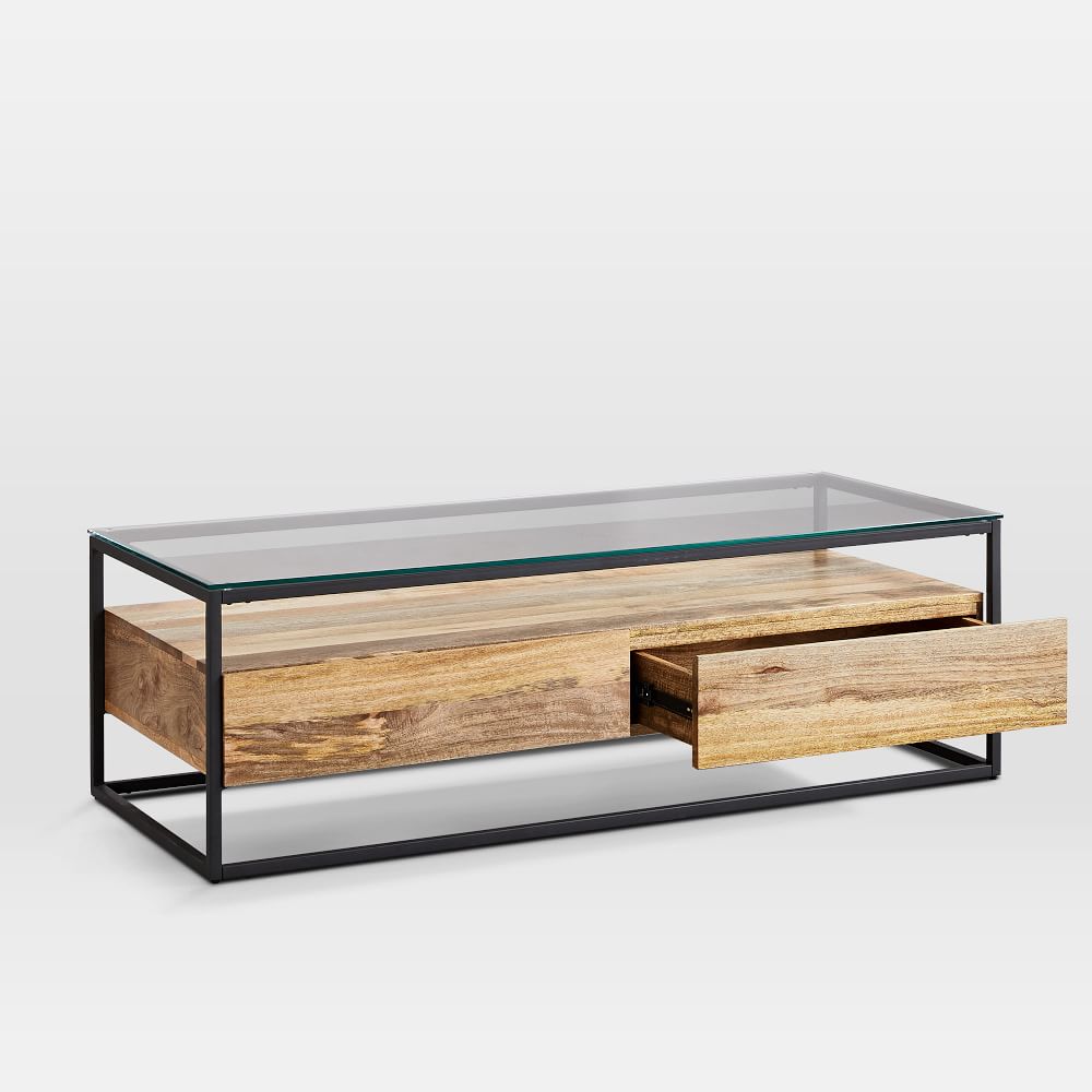 west elm Industrial Storage Box Frame Coffee Table