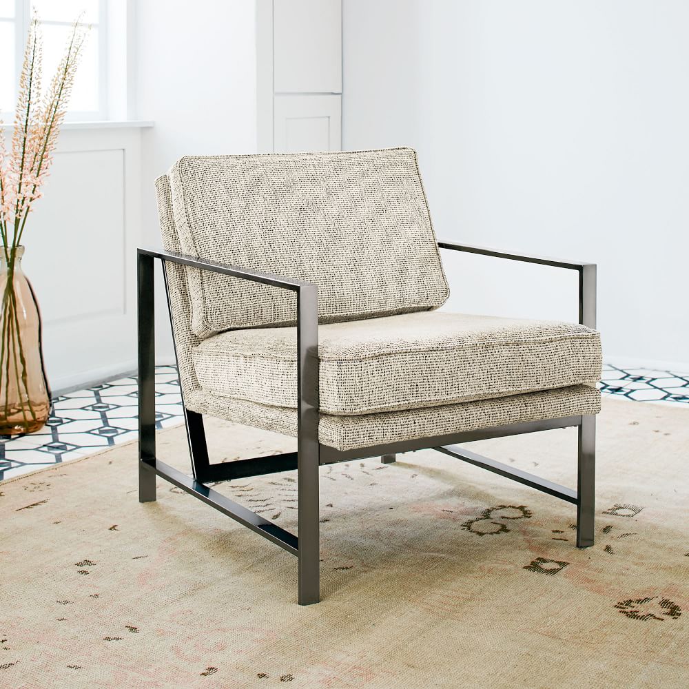 Metal Frame Upholstered Chair