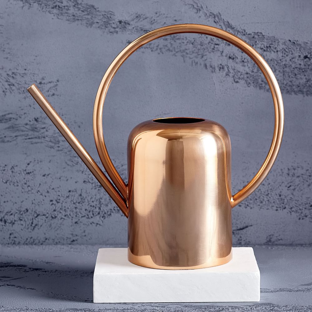 Solid Copper and Brass Beehive Design Watering Can 