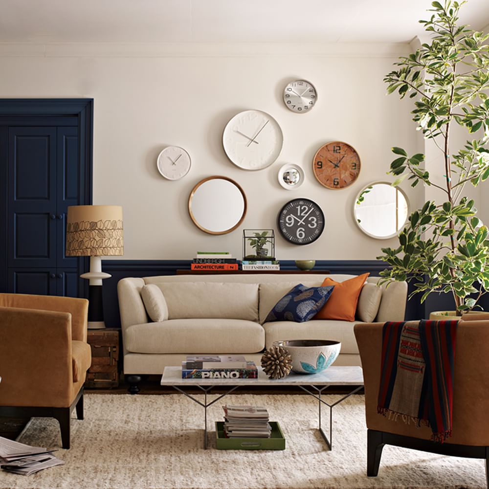 Silver Wall Clock West Elm