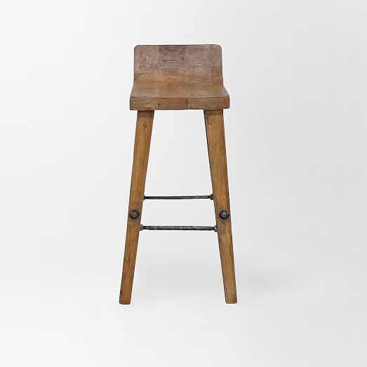 Hewn Wood Bar Counter Stools