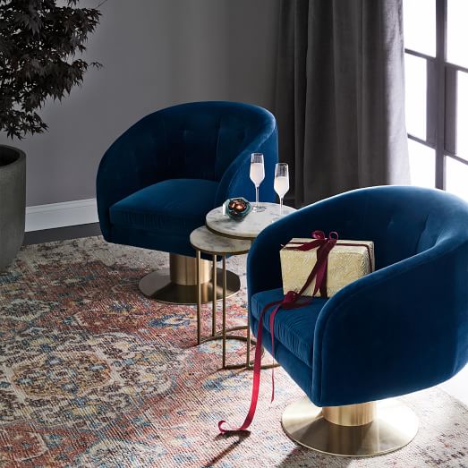 west elm swivel chair