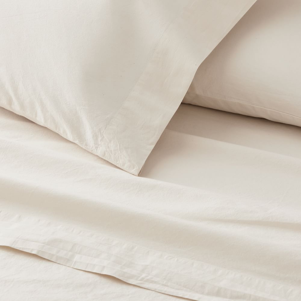 Organic Washed Cotton Sheet Set, Bed Sheets West Elm