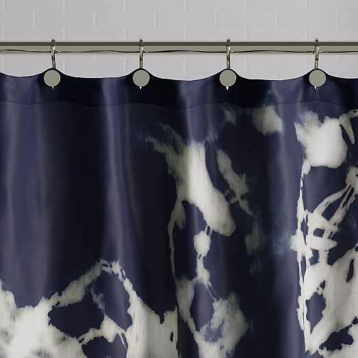Organic Tie Dye Shower Curtain, Tie Dye Shower Curtain