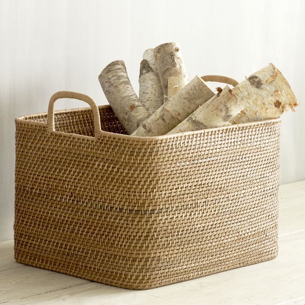 Modern Weave Oversized Storage Basket