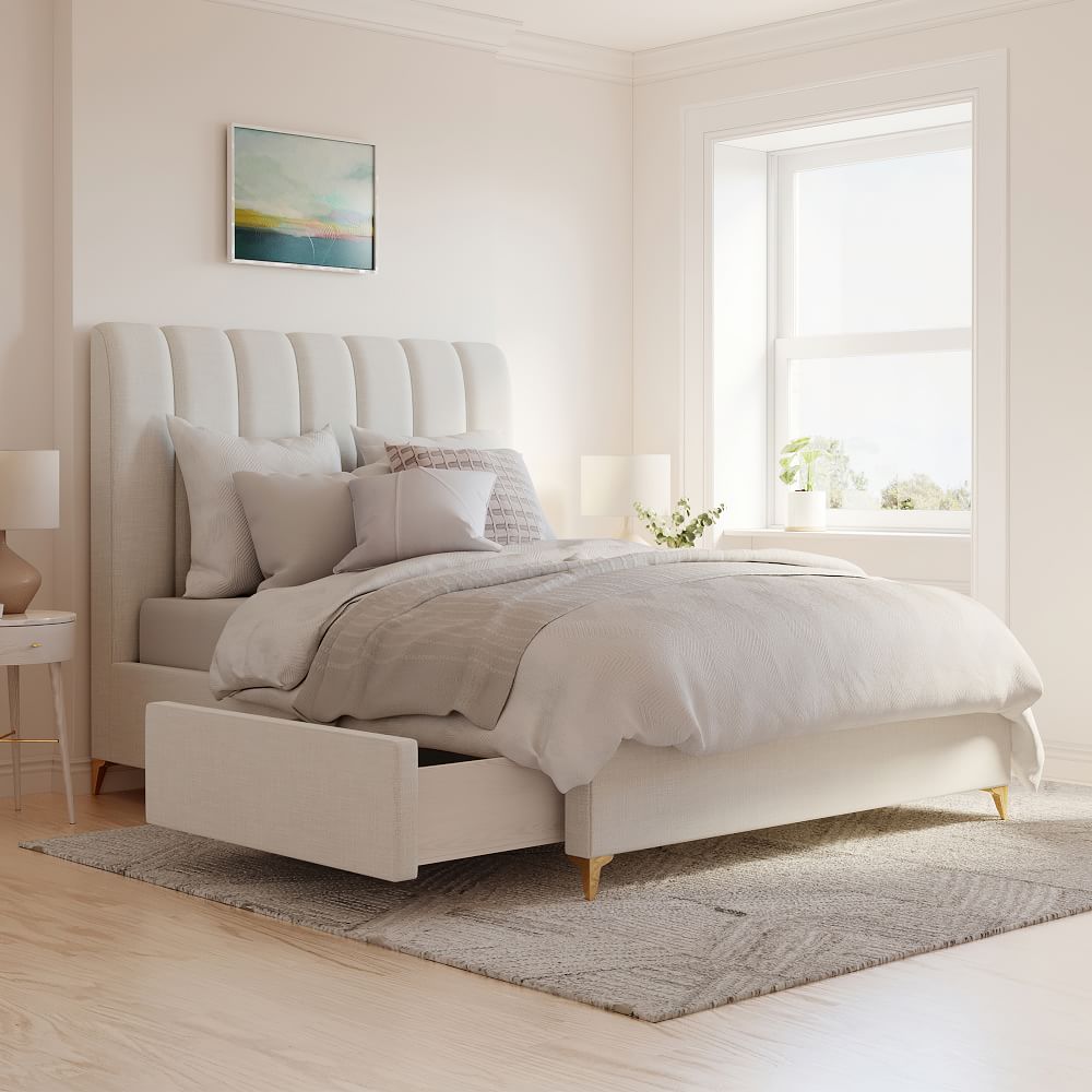 Andes Deco Upholstered Storage Bed West Elm