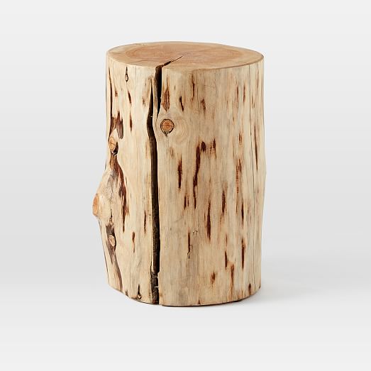Natural Tree Stump Side Table, Timber Stump Coffee Table
