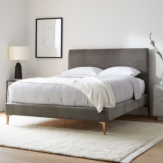 Andes Bed Metal Legs, West Elm Simple Bed Frame Review