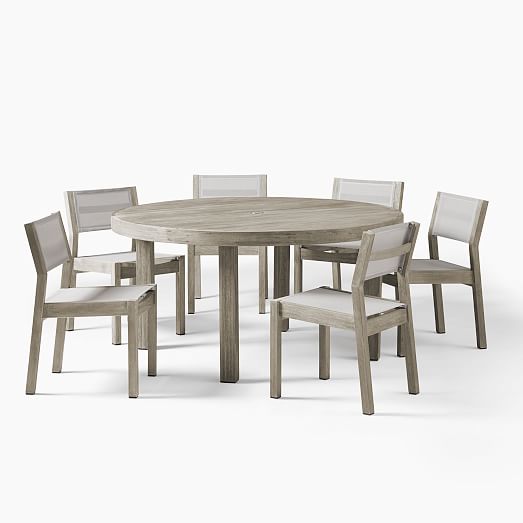 Portside Outdoor 60 Round Dining Table, How Many Chairs Fit A 60 Round Table