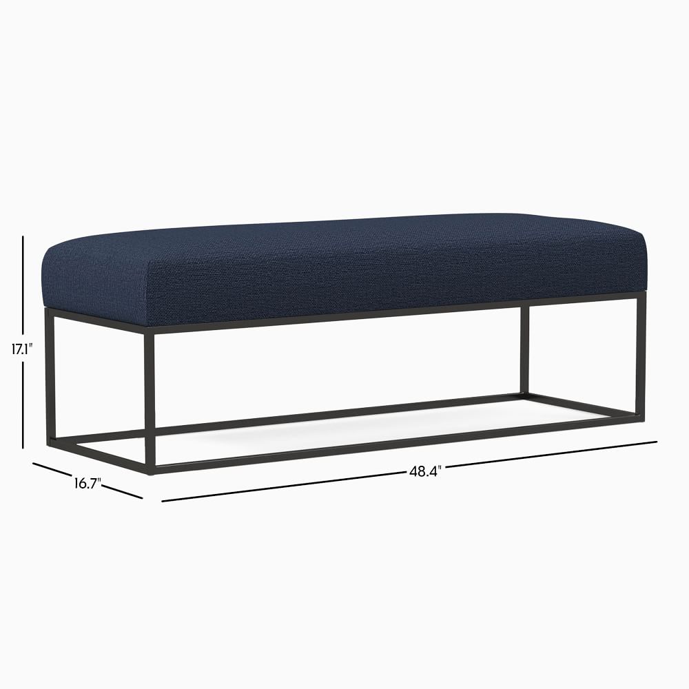 Box Frame Upholstered Bench | West Elm
