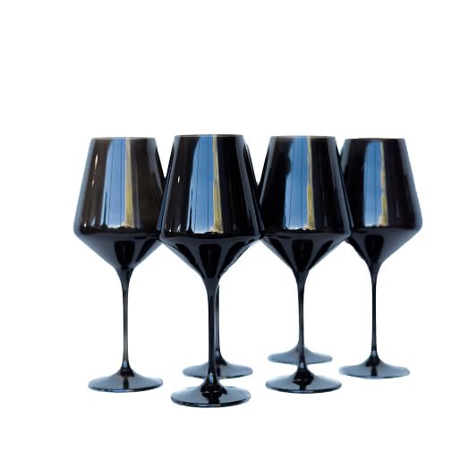Estelle Colored Glass Stemmed Wine Glass