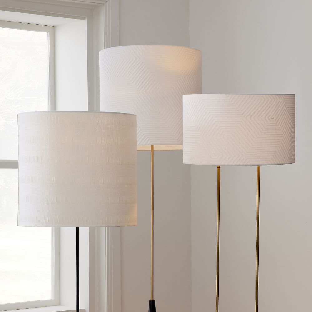 Drum Floor Lamp Shades, Stand Cylinder Shade Table Lamp