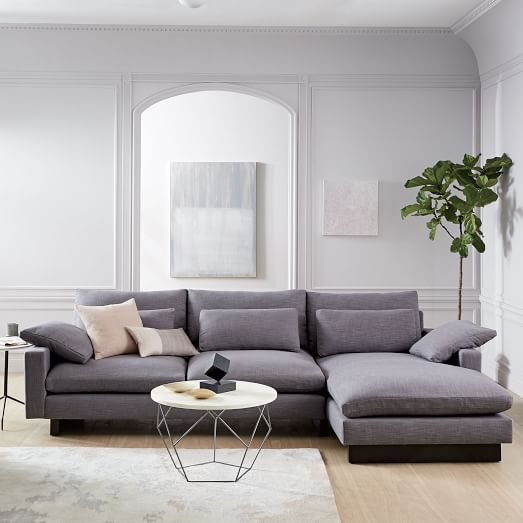 Harmony 2 Piece Chaise Sectional, Are West Elm Sofas Good Quality