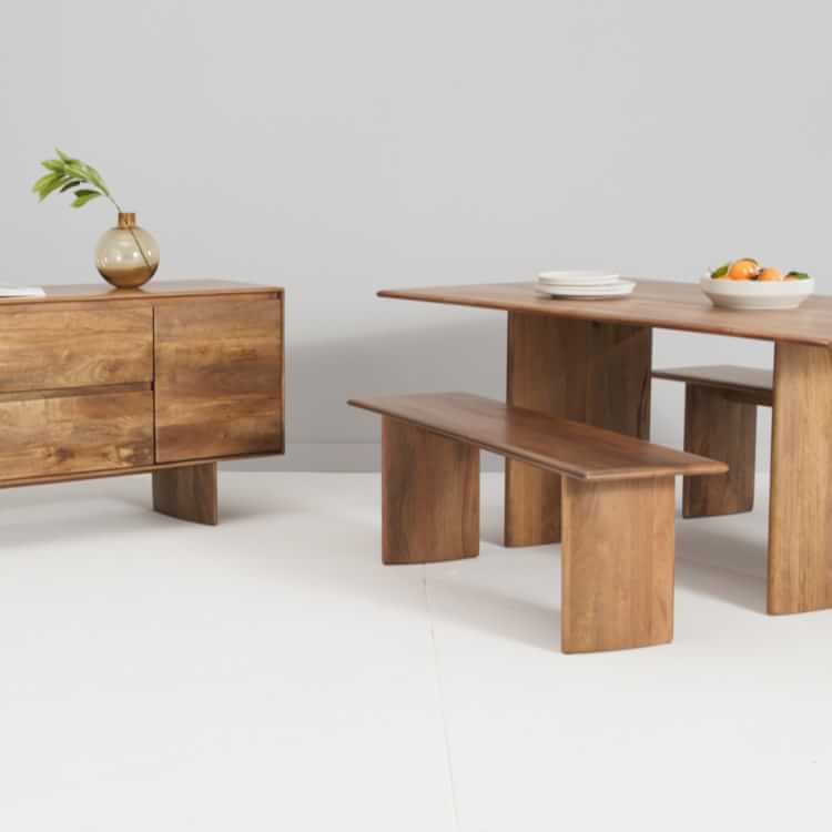 Anton Solid Wood Dining Bench