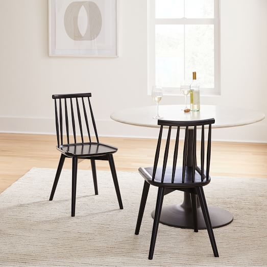 Windsor Dining Chair Set Of 2, Black Windsor Dining Chairs Canada