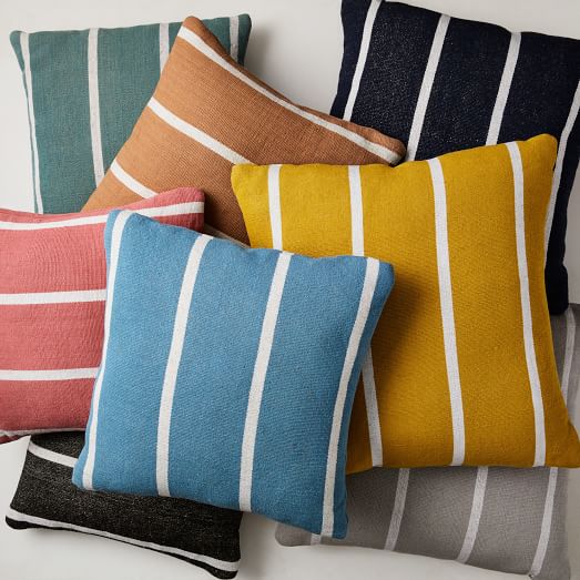 Simple Stripe Indoor Outdoor Pillow, Indoor Outdoor Pillows
