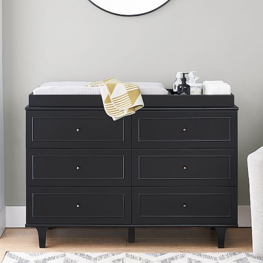 black changing table