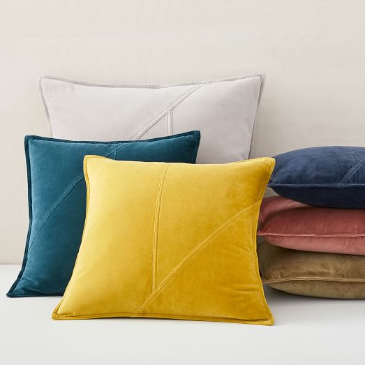 velour pillow covers