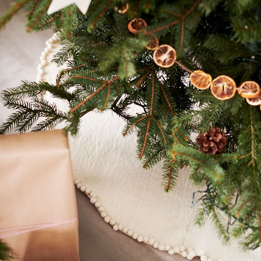 white tree skirt