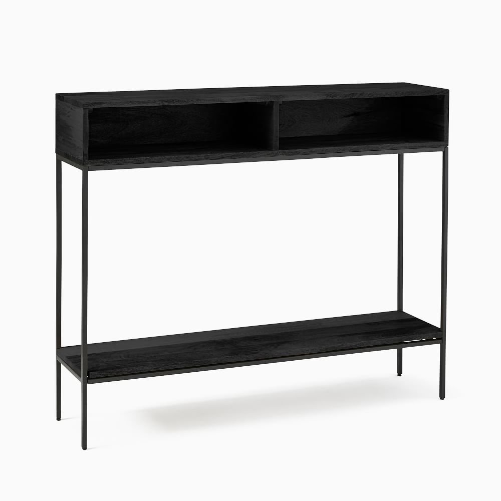 Industrial Storage Open Skinny Console, Raw Mango West Elm