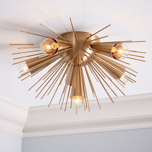 sputnik flush mount light