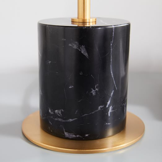Balloon Glass Table Lamp Black Marble, Black Marble Base Table Lamps