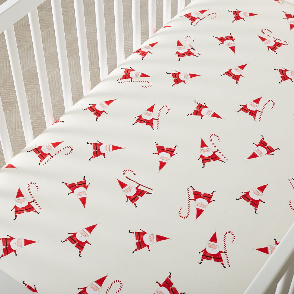santa crib sheet