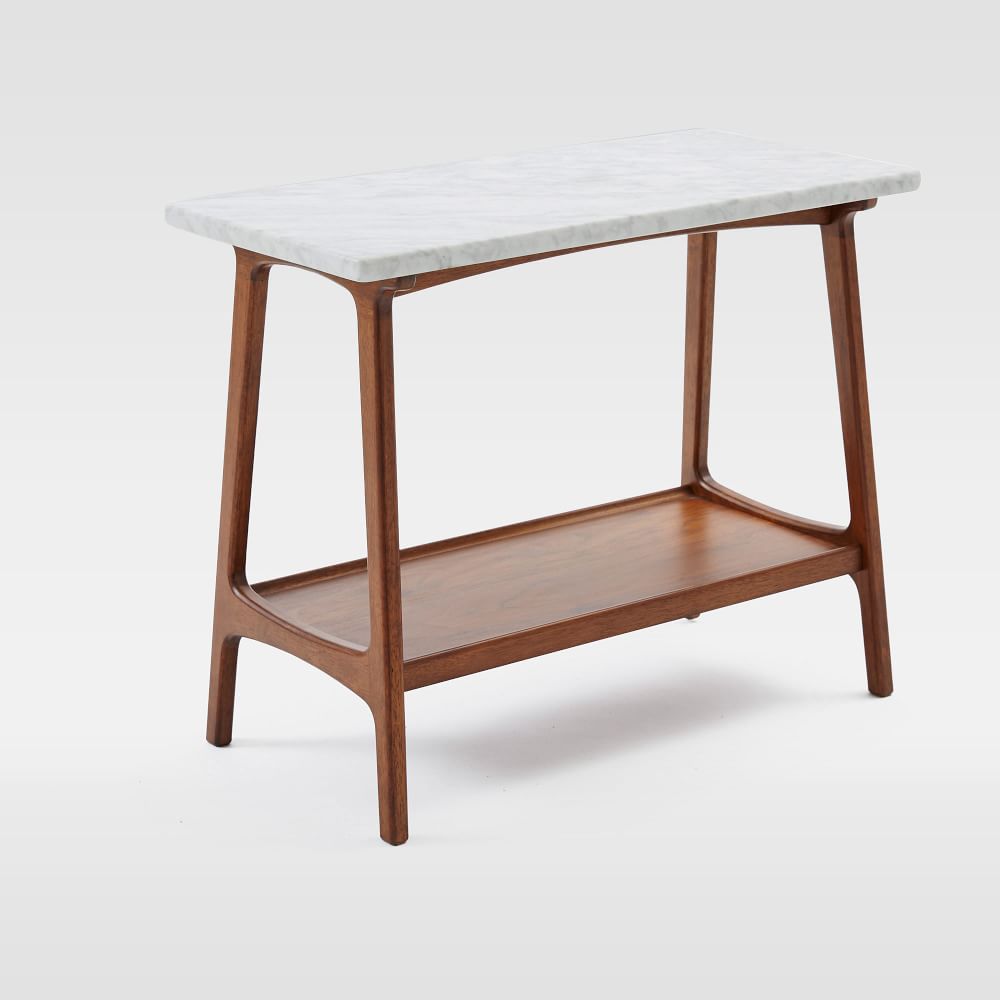 Reeve Table Reeve Mid-Century Side Table - Marble | West Elm