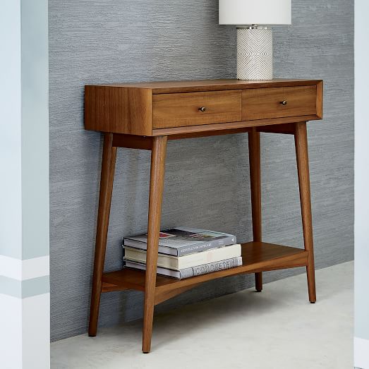 Mid Century Mini Console Acorn Mid Century Mini Console Acorn, Mid Century Modern Console Table West Elm