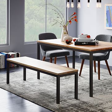 Box Frame Dining Bench, West Elm Box Frame Dining Table
