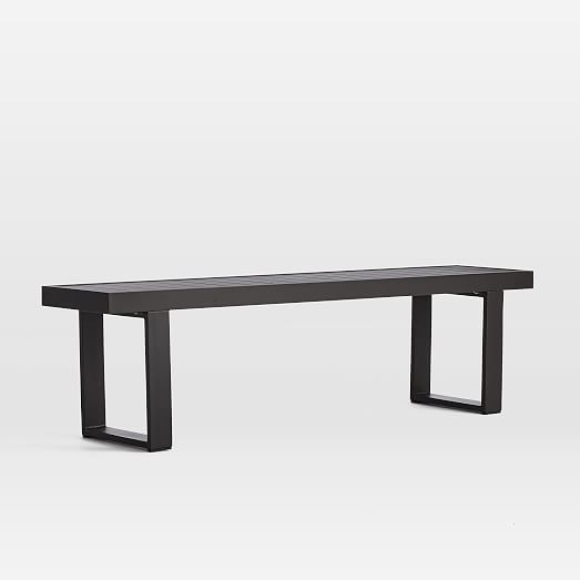 outdoor bench aluminum