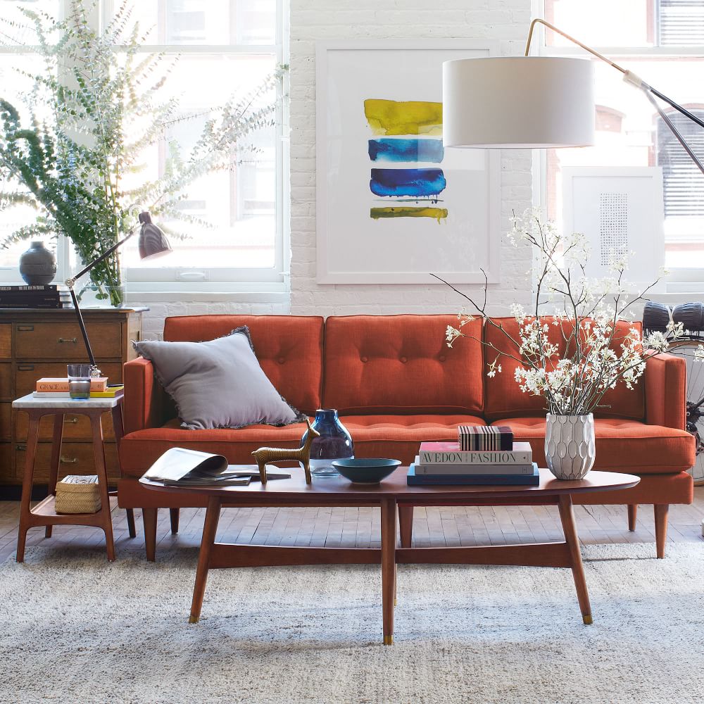 Reeve Table Reeve Mid-Century Side Table - Marble | West Elm