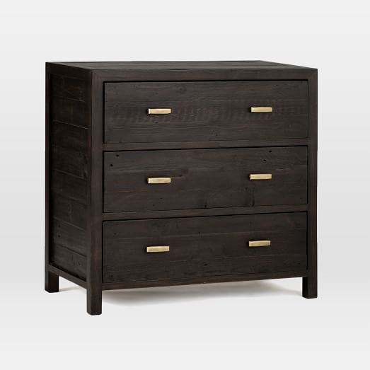 Modern Mixed Reclaimed Wood 3 Drawer, 3 Drawer Wood Dresser