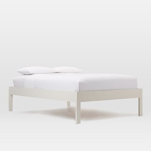 Simple Bed Frame Tall, White Bed Frame Full