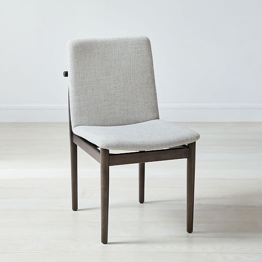 Framework Upholstered Dining Chair, Padded Wooden Kitchen Chairs